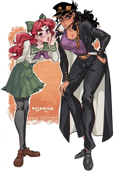 Jotaro and Kakyoin