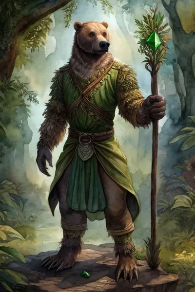 Thalon Mossfur, a bear druid