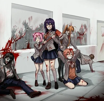 DDLC but you're in a zombie apocalypse.