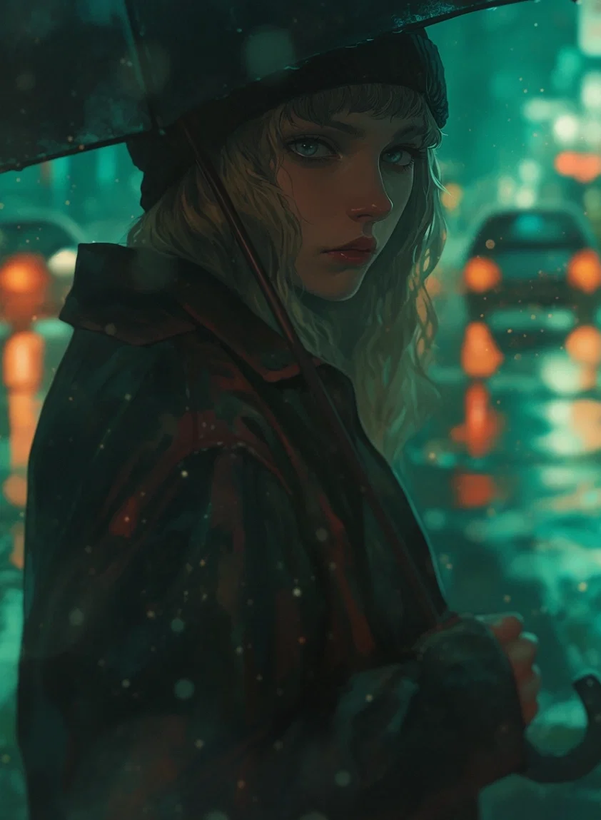 Stranger in the rain.