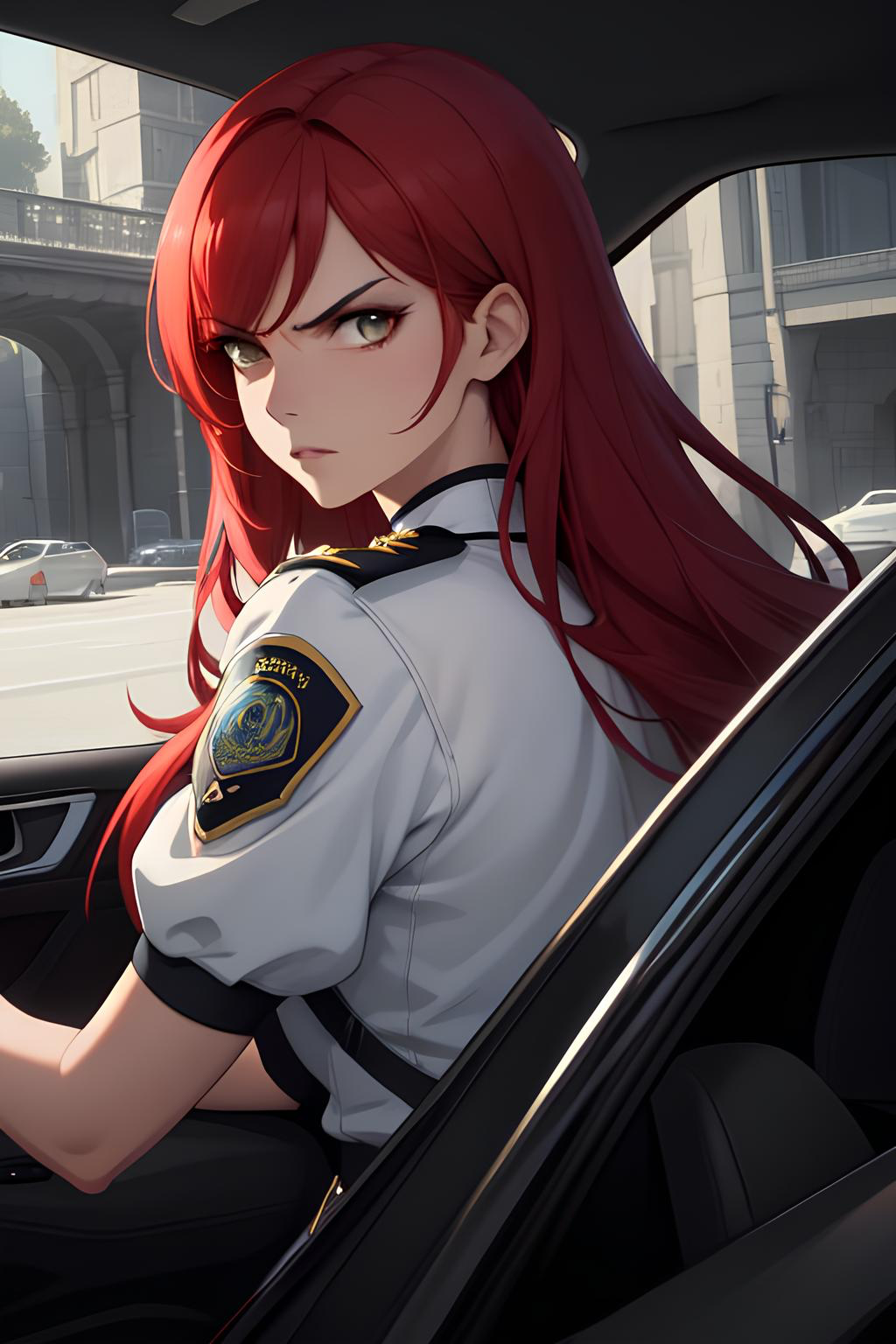 She's transporting a dangerous prisoner