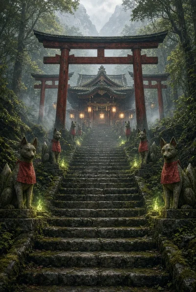A Kitsune Shrine Welcomes You!