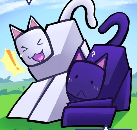 Snow and Midnight — "Feline Duality" — ROBLOX OC