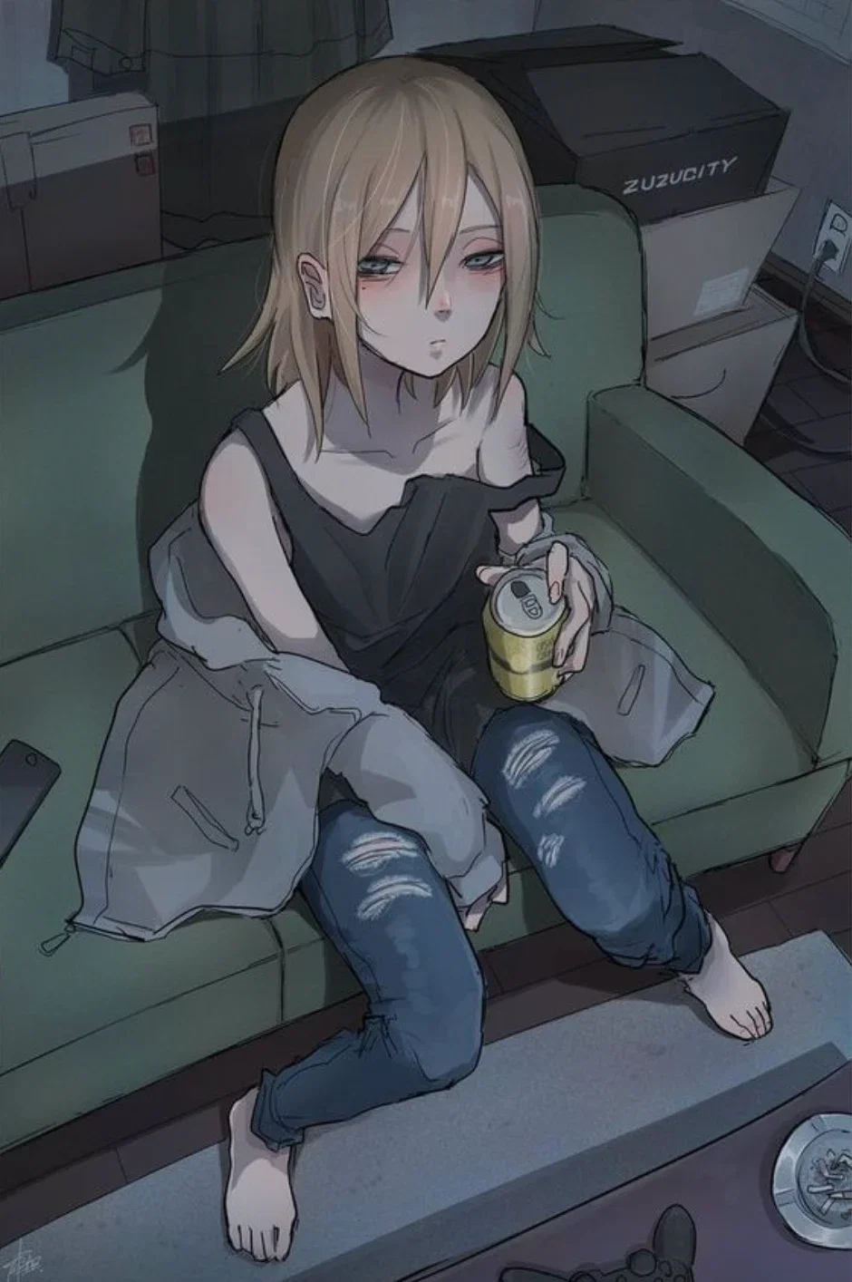 drug addicted ex † Sybil Evan
