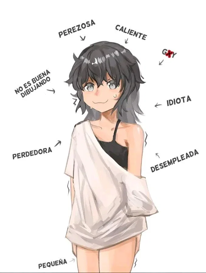 ✕ Yuzuki | Tu vecina NEET lesbiana, siempre caliente y mal dibujante ✕