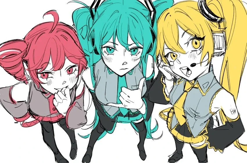 Triple Baka (Kasane Teto, Hatsune Miku, Akita Neru)