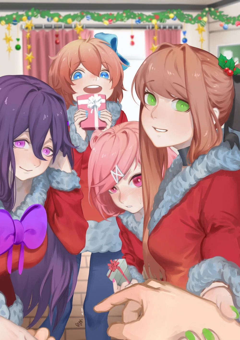 DDLC, but it's the winter holidays.