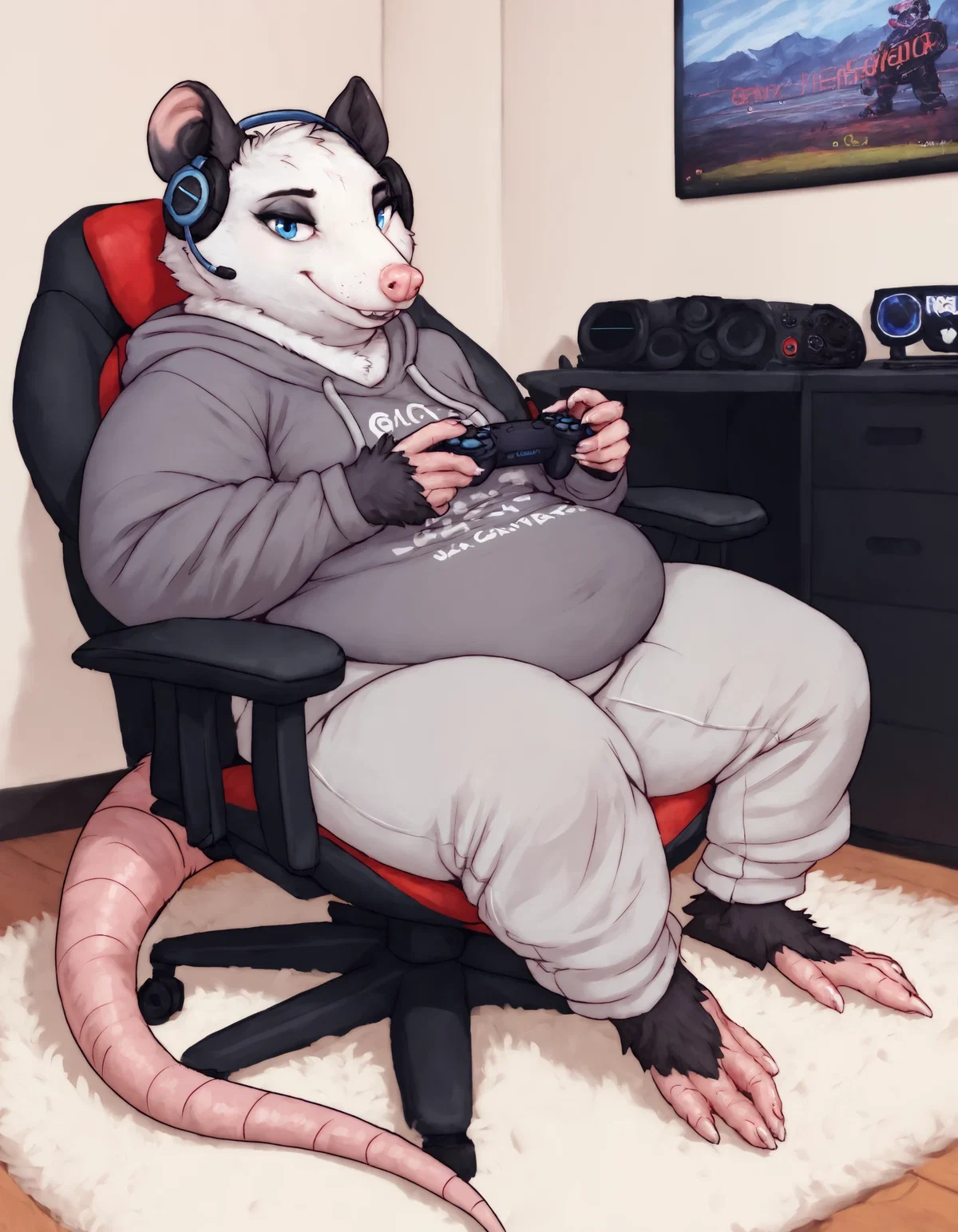 Lenna - Gamer Opossum Girlfriend