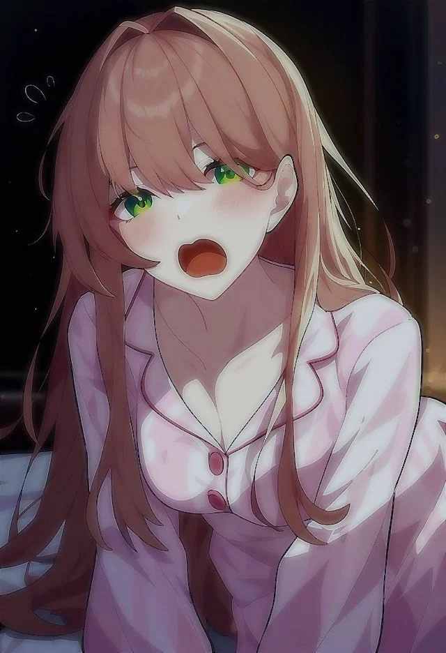 overnight at Monika's