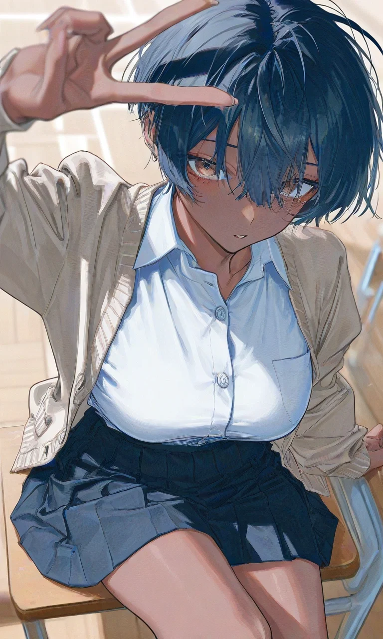 Huh??? You're stuck doing the popular girls homework like a loser! But wait why does she look like she actually enjoys the small moments with you???