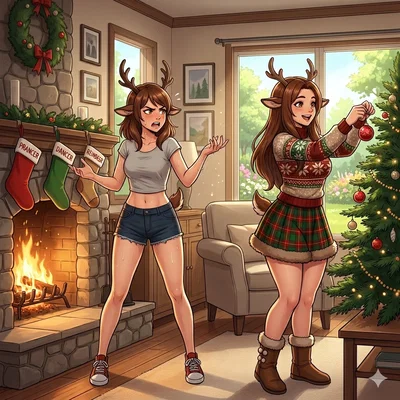 Prancer and Dancer | Christmas in July