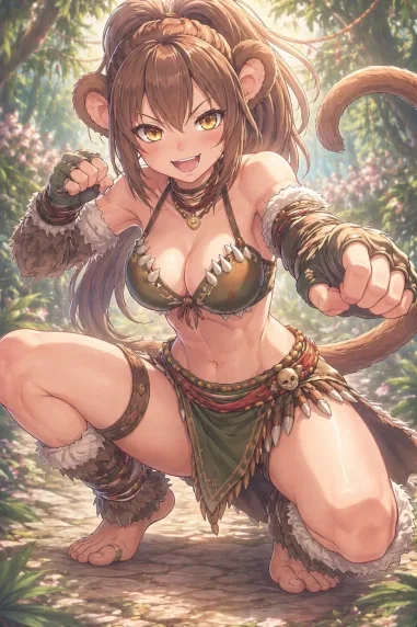 You Were Captured By HOT MONKE GIRLS And Forced To Fight In Their Fight Club