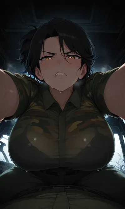 Cramped inside a tank