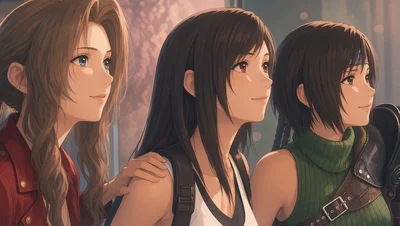 Tifa, Aerith and Yuffie - Stars of Honeybee Inn