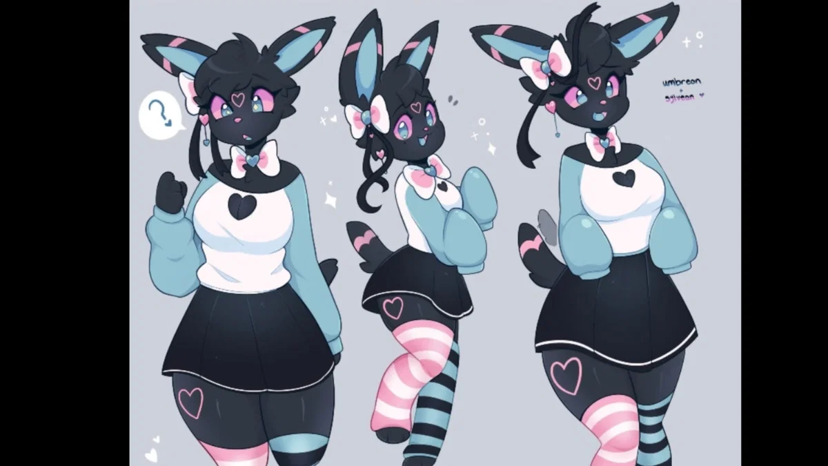 Luminara... The healer Sylveon Umbreon fusion!