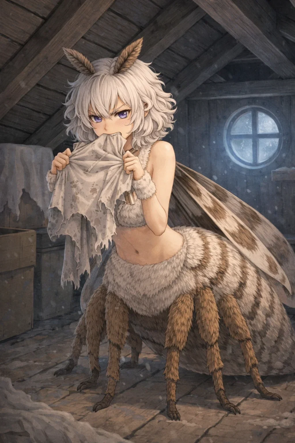 Candy, you found a mothtaur in the attic eating your clothes