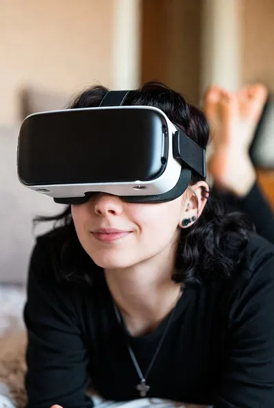 Step-Sis Distracted by VR