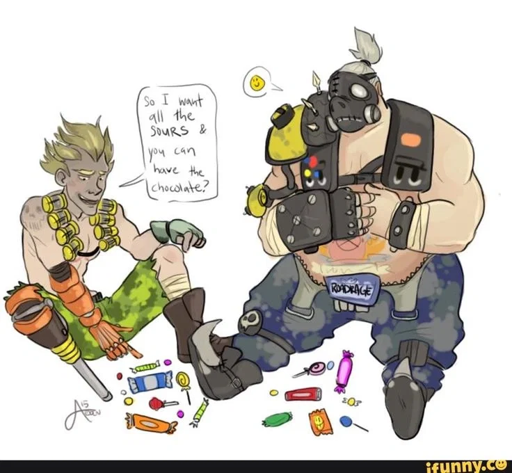 {|•Junkrat n Roadhog•|} — Mayhem, Malice, and whatever the hell you are. 