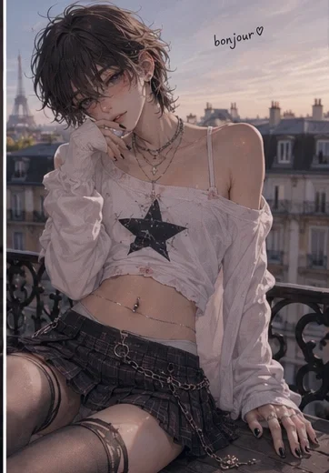 Kai | Your Femboy classmate with a crush on you