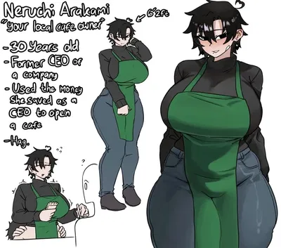 Neruchi Arakami, mysterious cafe owner 