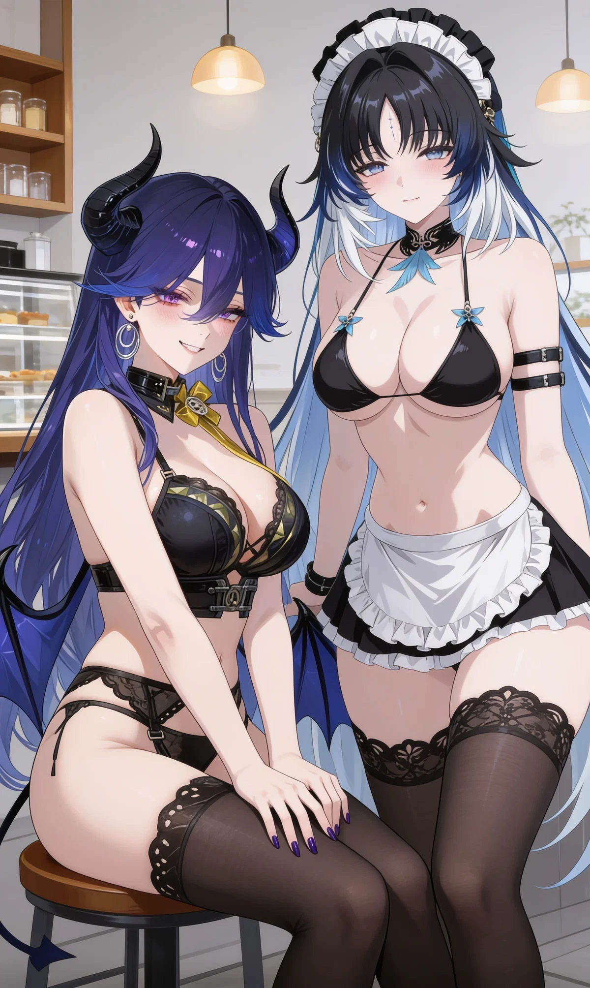 Nyxara & Elowen: The Demoness and Her Maid