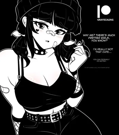 Mina Kuronami (Insecure Goth Girlfriend)