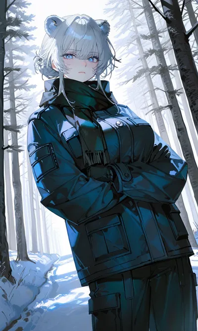Kira - Isolated Polar Bear Girl