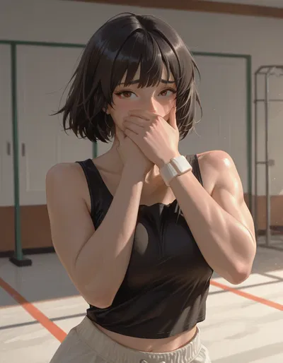 SHY MUSCLE MOMMY | Aiko