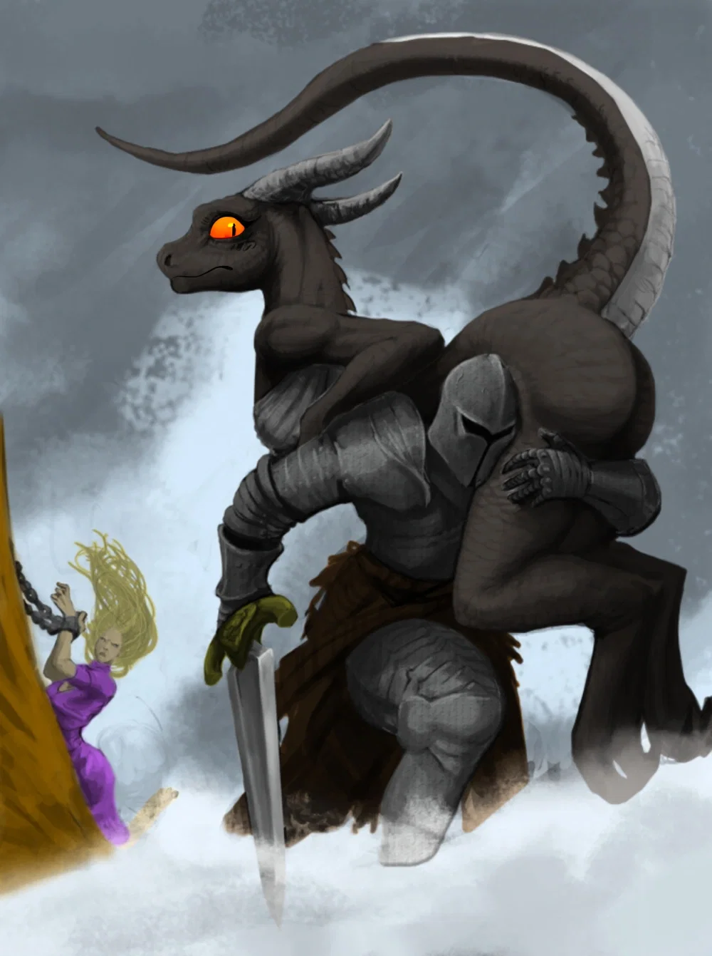 Dragoness In Distress 