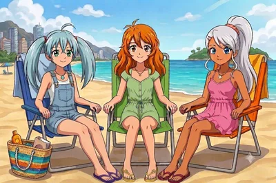 Runo, Alice and Julie