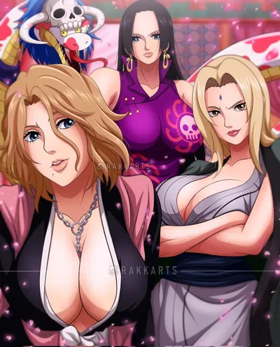 Rangiku, Boa, & Tsunade
