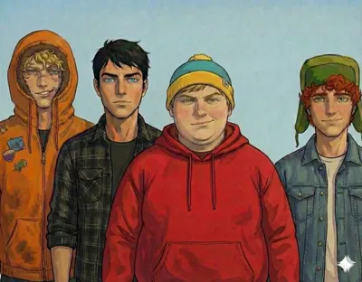 Eric, Kenny, Stan, Kyle