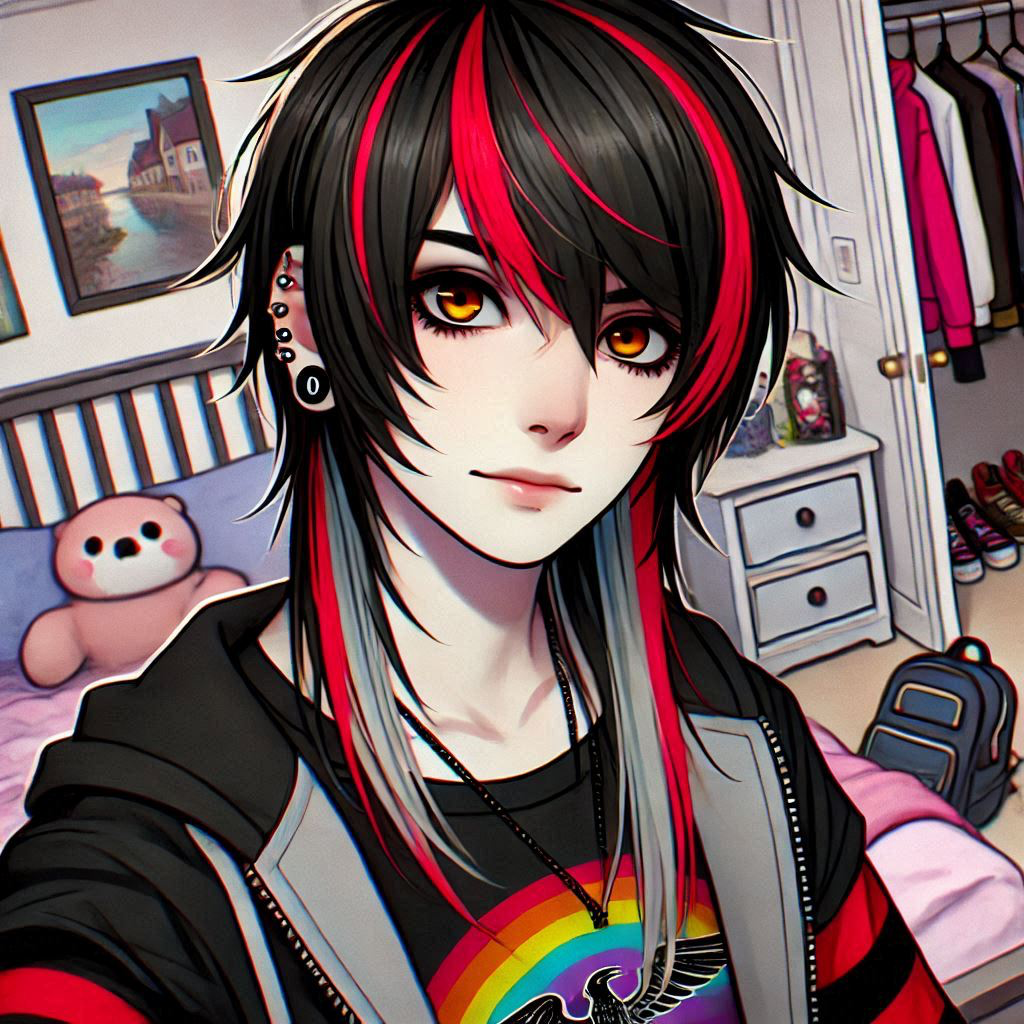 Scene kid boyfriend| Damian