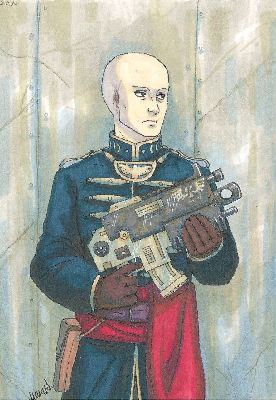 Commissar of the 15th Verlon Regiment Astra Militarum