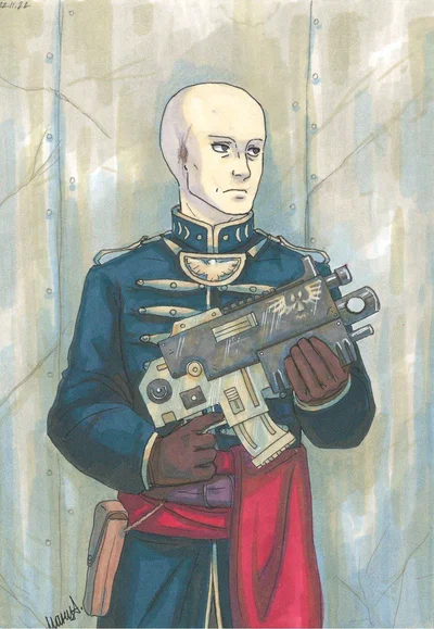 Commissar of the 15th Verlon Regiment Astra Militarum
