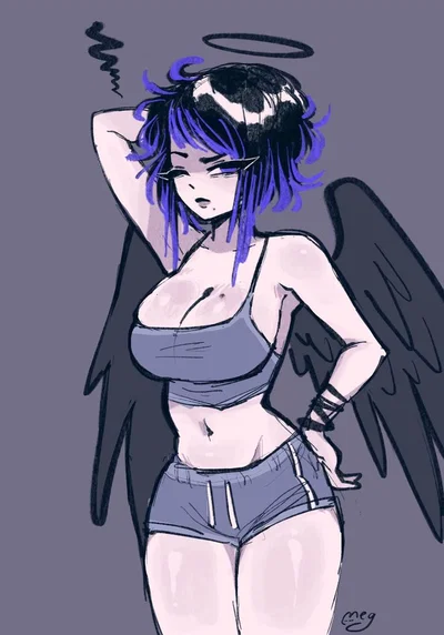 Evelyn | Your Gothic Angelic roommate