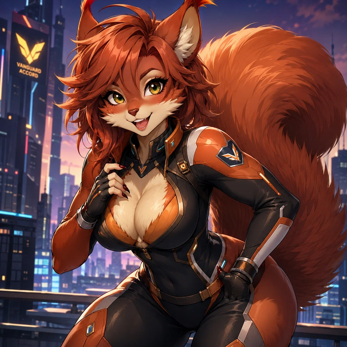 Saffi Redtail (Rufa Rush) - She's sure you're her perfect mate!