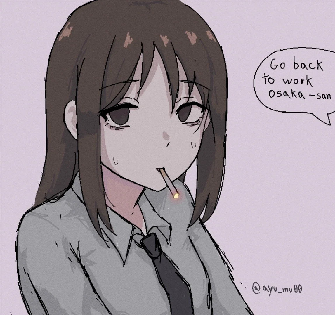 Ayumu Kasuga - your depressed coworker.