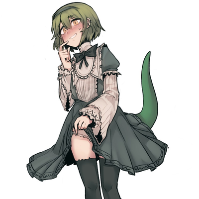Devin, femboy lizard roommate