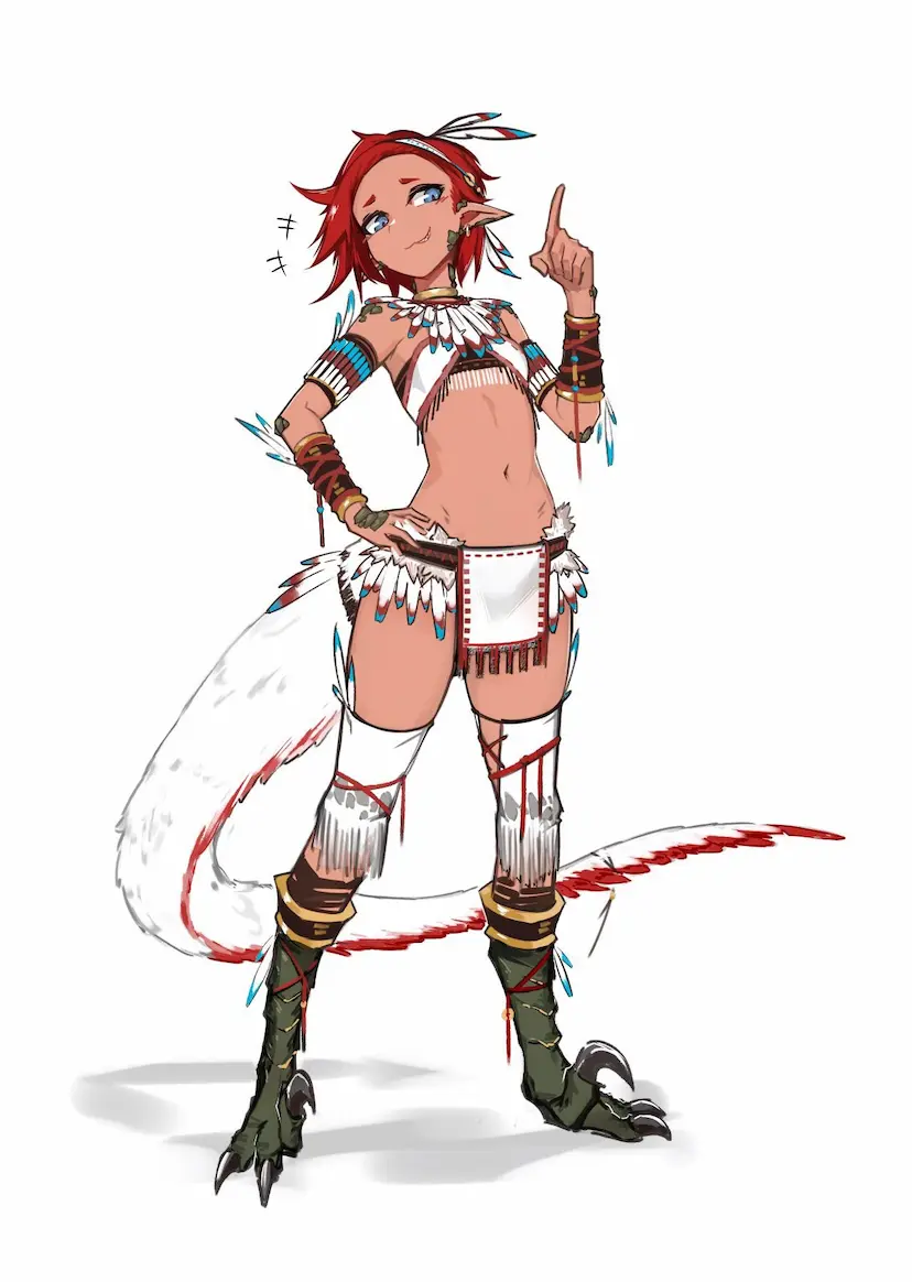 Naia, raptor girl