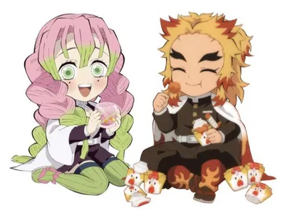Rengoku and Mitsuri