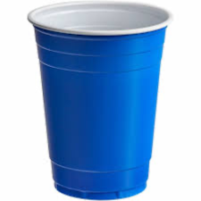 blue cup