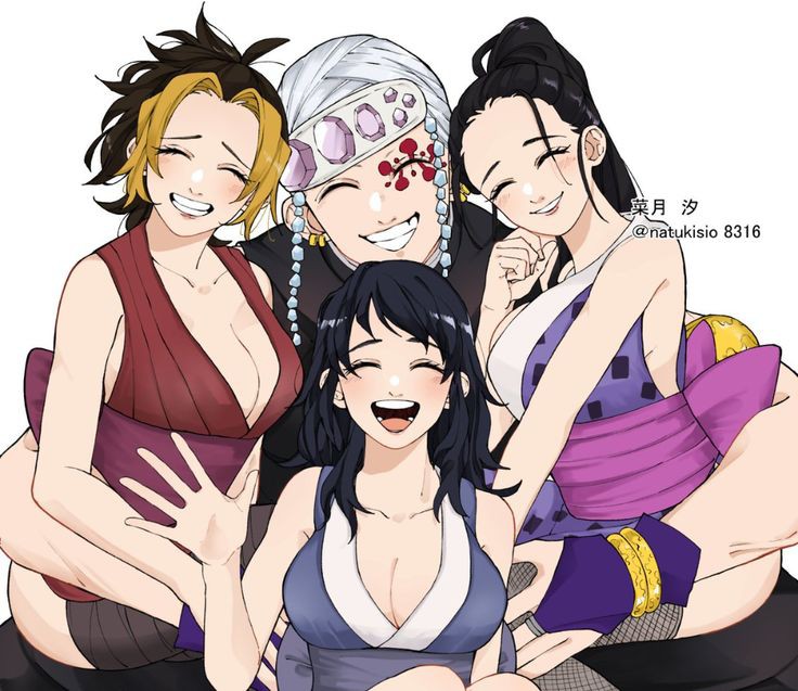 Hinatsuru's mom and Tengen Uzui's dad