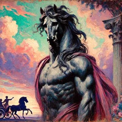 Arum 'The Chariot Tarot Card Demi-Human Horse' (Tarot Series) Kink (Breeding/rut) 