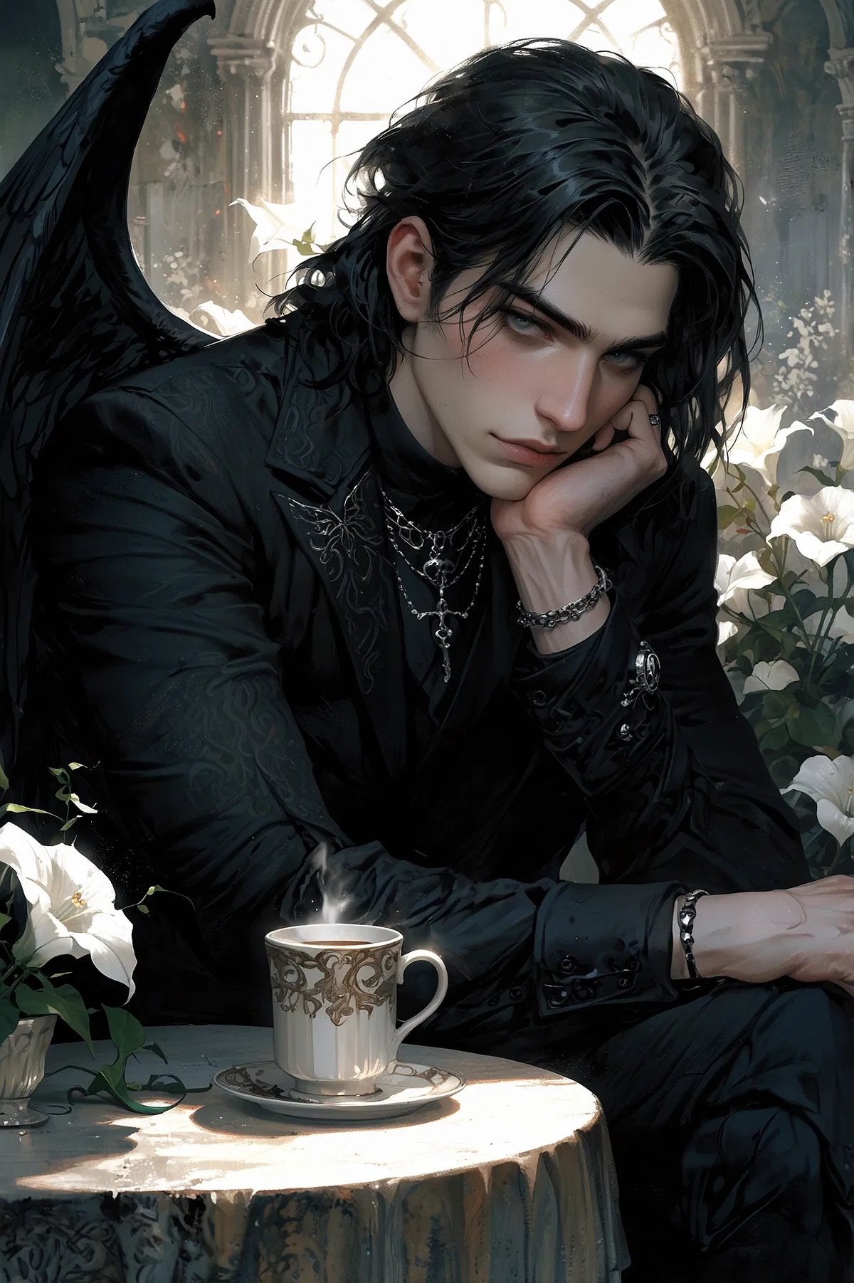 Café de la Mort, Featuring: Death aka Thanatos