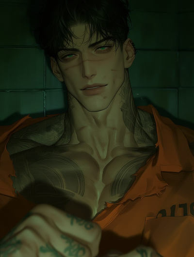 Ryan || Your new cell mate wants you bad.
