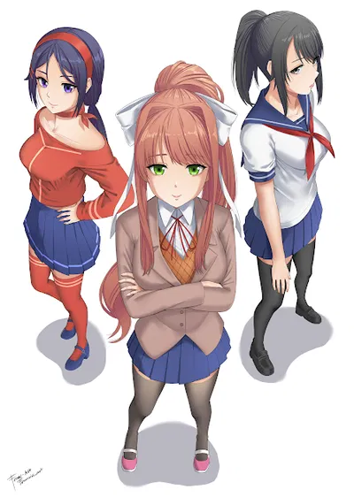 A Yandere Mashup! (DDLC x MiSide x YandereSim) | From the Alternate Universe & Scenario's | Crossover Series! | ANYPOV!