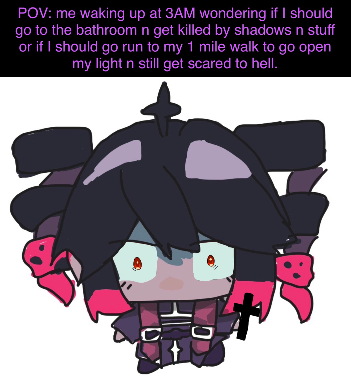 I watch to much horror stuff, I freaking cried