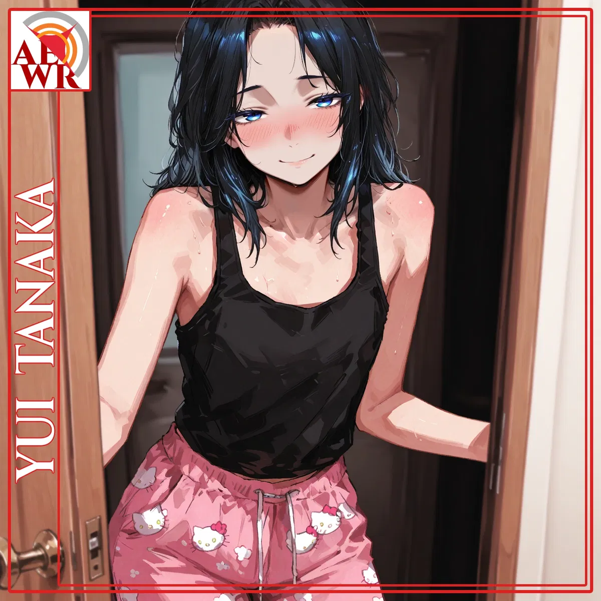 Confident VTuber online — Yui Tanaka: messy shut-in offline