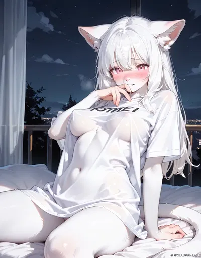 Your cat girl needs your to scratch her